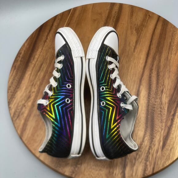 Converse Chuck Taylor All Star Ox Shoes Womens 7 All Of The Stars Black Sneakers - Picture 6 of 8